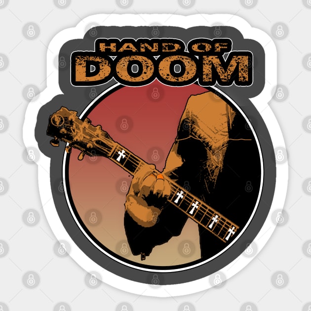 HAND OF DOOM Sticker by AMOS_STUDIO